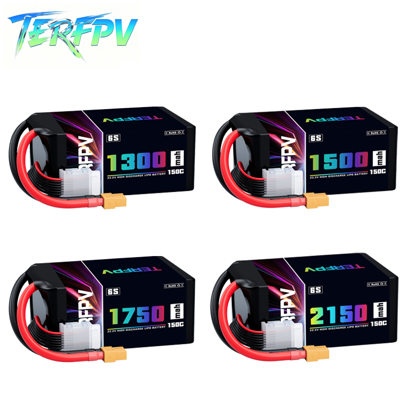 Drone Battery Lipo - TERFPV Lipo Battery 6S 22.2V 1300/1500/1750./2150mAh