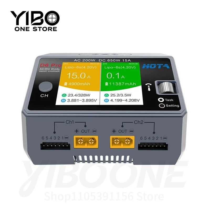 Drone Battery Smart - D6 Pro Black AC 200W DC