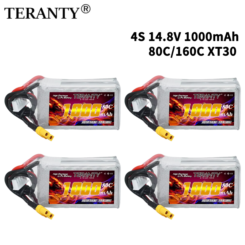 Drone Battery Lipo - TERANTY 4S 1000mAh 14.8V 80C/160C Lipo