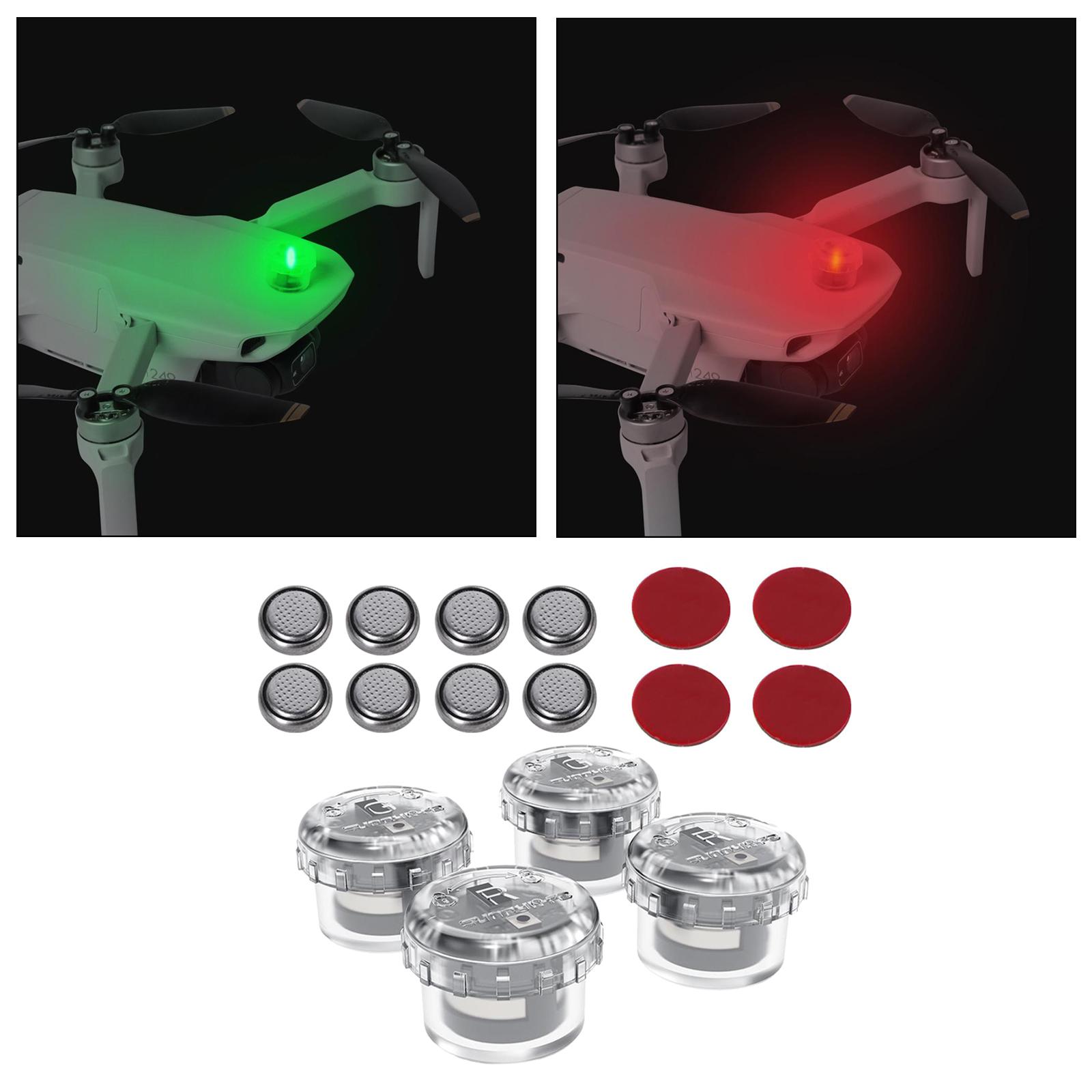 Drone Battery Alarm - 4x LED Night Flight Light Signal