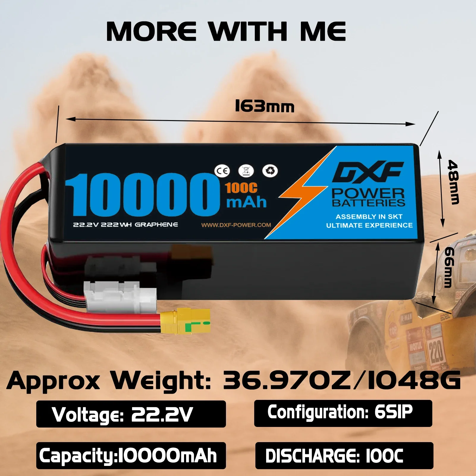 DXF 6S Lipo Battery 10000mAh 2 - Drone Battery 6S review and price