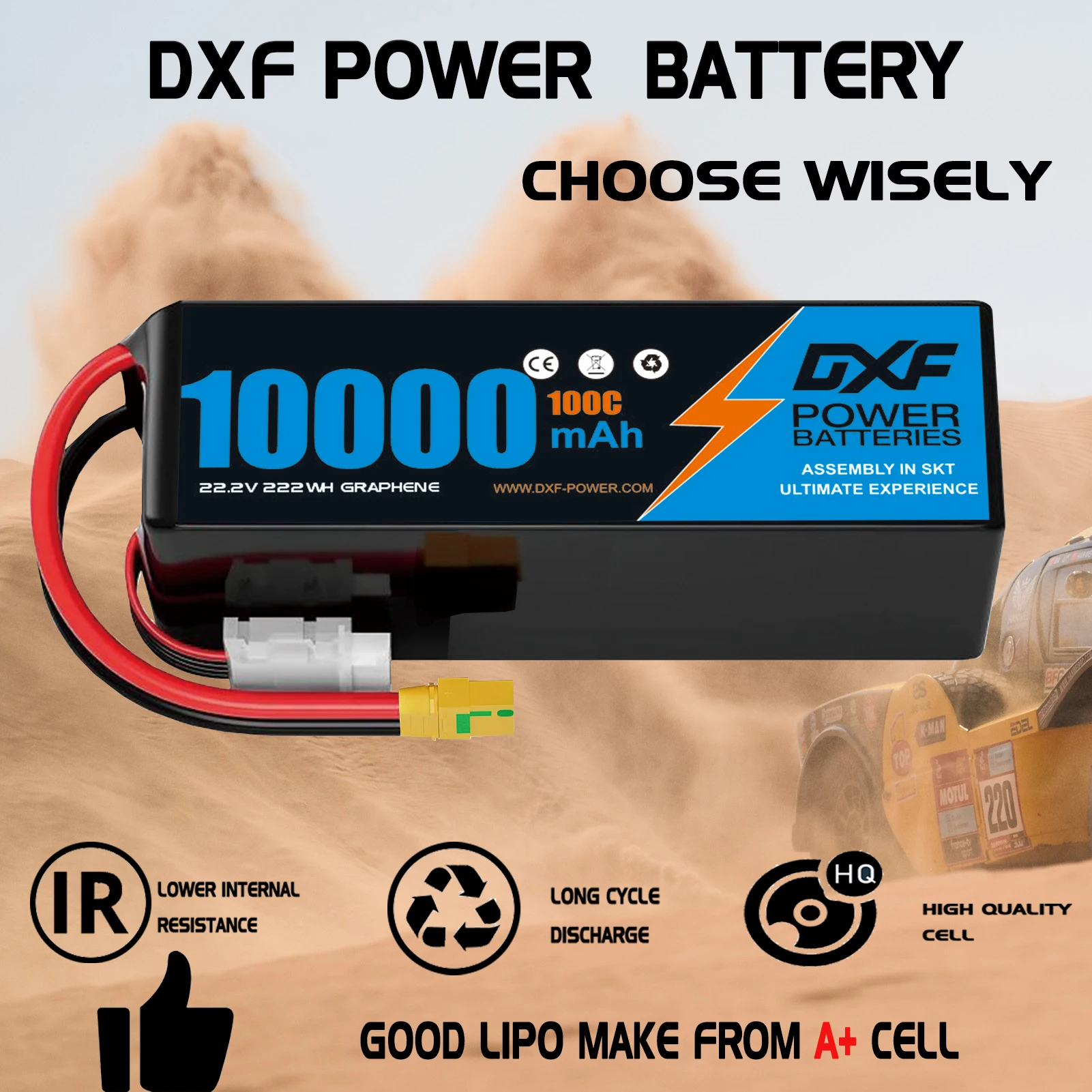 DXF 6S Lipo Battery 10000mAh 2 - Drone Battery 6S review and price