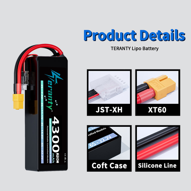 TERANTY 4S 4300mAh 14.8V 70C 1 - Drone Battery 4S review and price