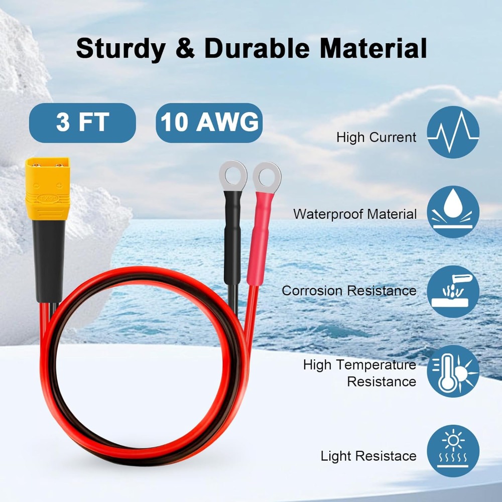 XT90 to O Ring Terminal Cable  - Drone Battery Connector review and price