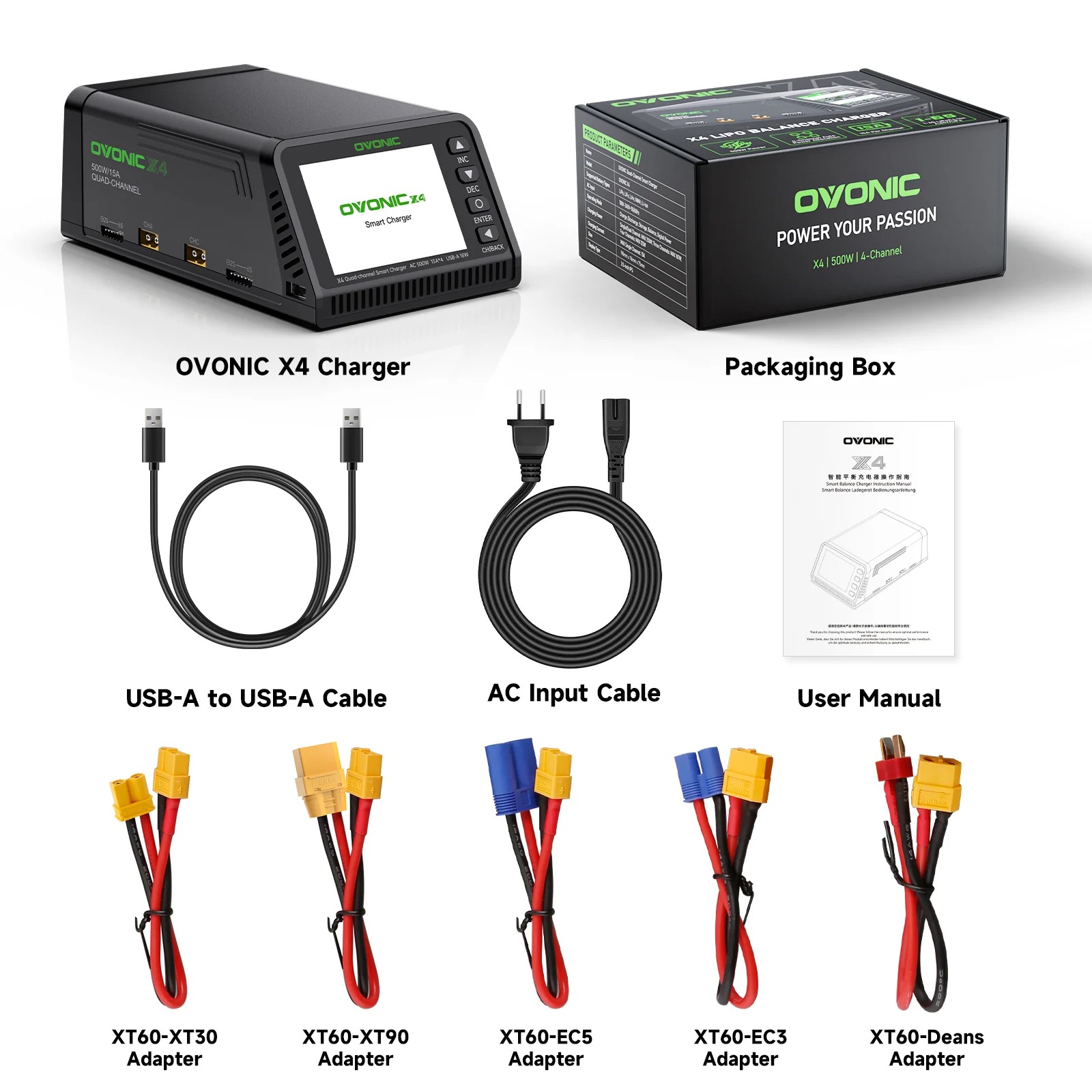 Ovonic X4 AC500W 4 Channel Sma - Drone Battery Smart review and price