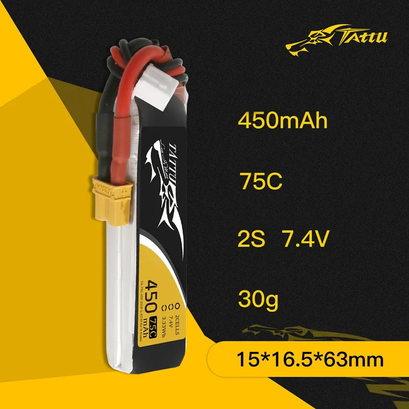 3Pcs NEW TATTU 450/500/550mAh  - Drone Battery 4S review and price