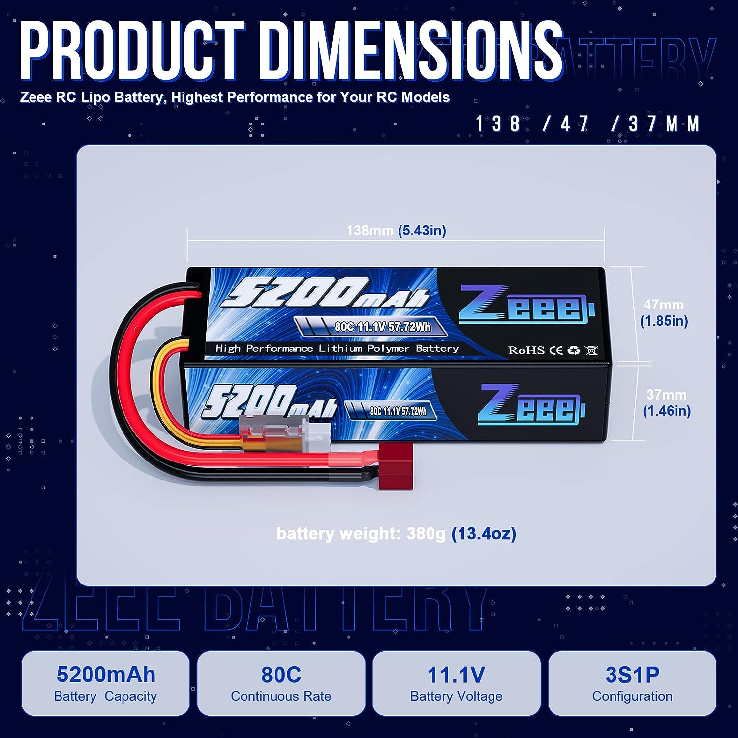1/2pcs Zeee 3S 5200mAh Lipo Ba - Drone Battery 4S review and price