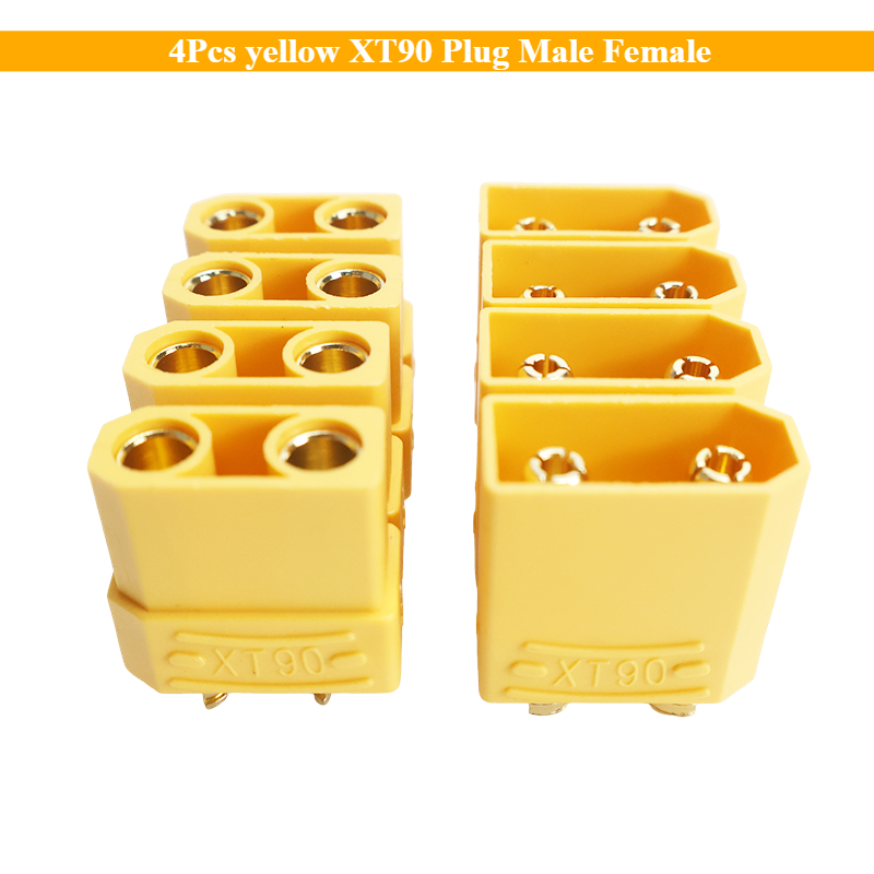 4Pcs Yellow XT90 Plug Male Fem - Drone Battery Connector review and price