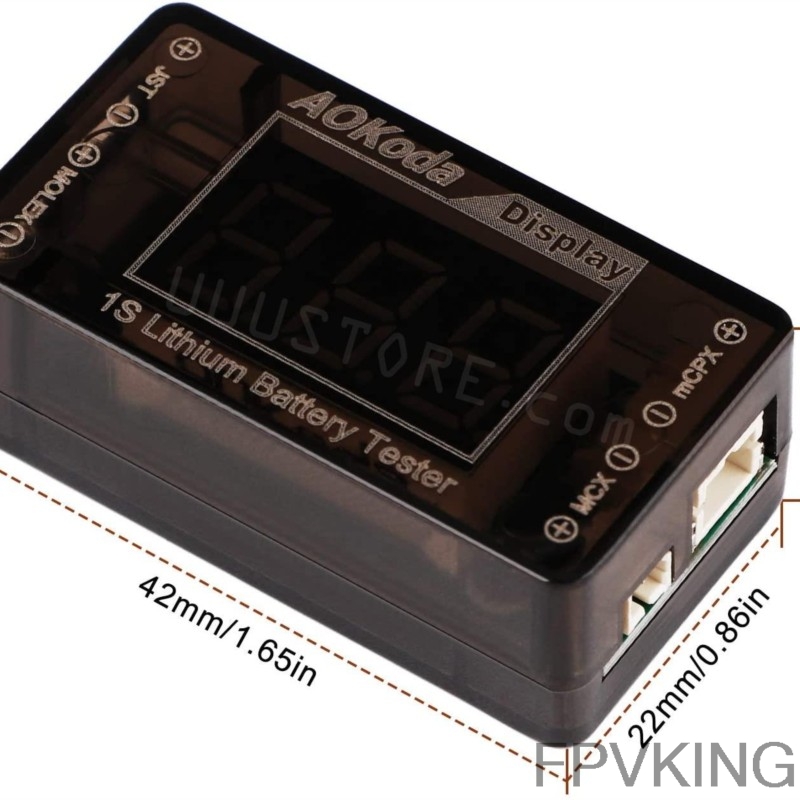 AOKoda AOK-041 1S LiPo Battery - Drone Battery Voltage Checker review and price